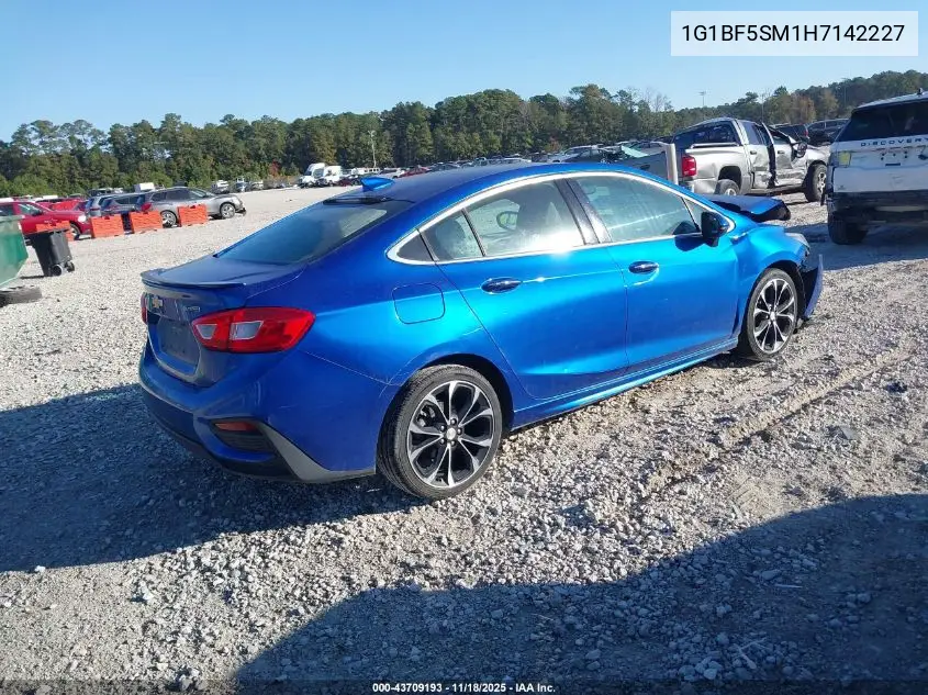 1G1BF5SM1H7142227 2017 Chevrolet Cruze Premier Auto