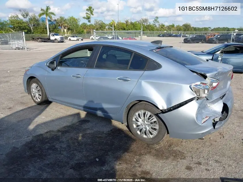 1G1BC5SM8H7126602 2017 Chevrolet Cruze Ls Auto