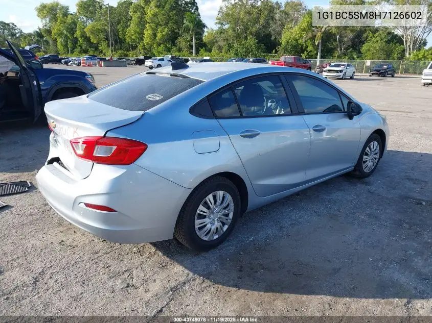 1G1BC5SM8H7126602 2017 Chevrolet Cruze Ls Auto