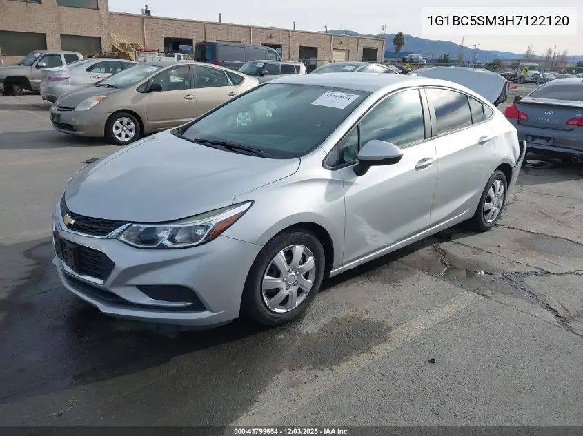 1G1BC5SM3H7122120 2017 Chevrolet Cruze Ls Auto