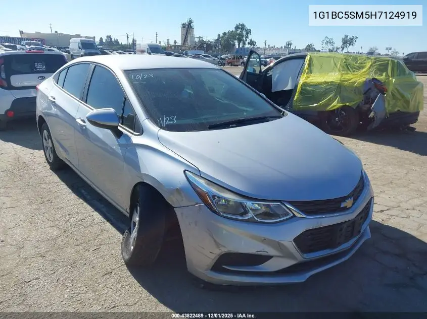 1G1BC5SM5H7124919 2017 Chevrolet Cruze Ls Auto