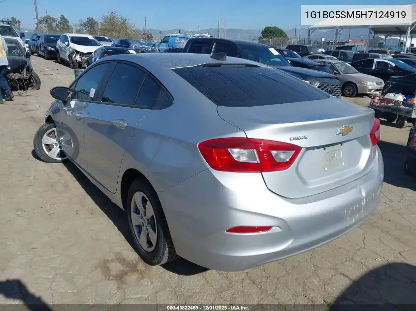 1G1BC5SM5H7124919 2017 Chevrolet Cruze Ls Auto