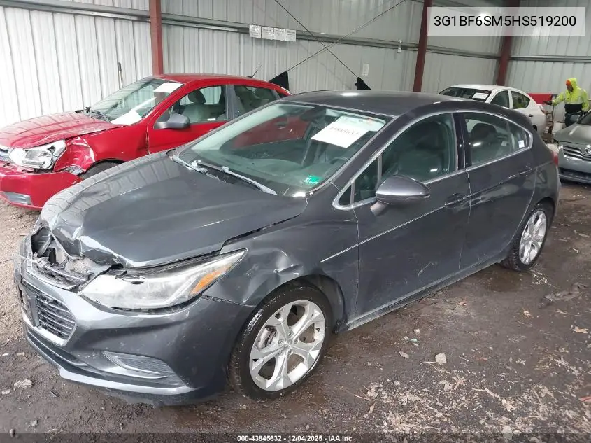 3G1BF6SM5HS519200 2017 Chevrolet Cruze Premier Auto