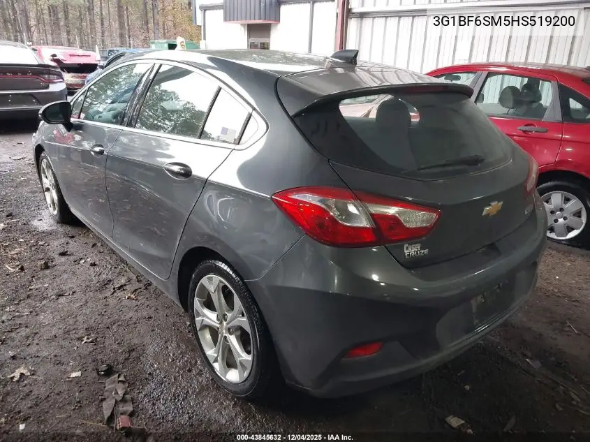 3G1BF6SM5HS519200 2017 Chevrolet Cruze Premier Auto