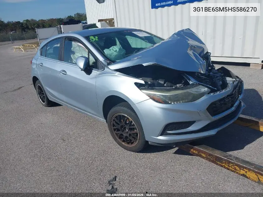 3G1BE6SM5HS586270 2017 Chevrolet Cruze Lt Auto