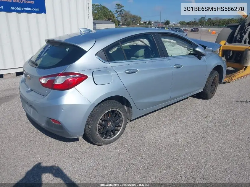 3G1BE6SM5HS586270 2017 Chevrolet Cruze Lt Auto