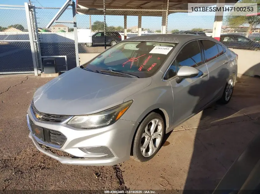 1G1BF5SM1H7100253 2017 Chevrolet Cruze Premier Auto