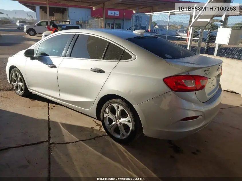 1G1BF5SM1H7100253 2017 Chevrolet Cruze Premier Auto