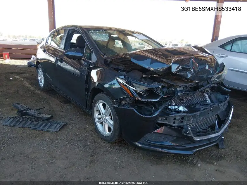 3G1BE6SMXHS533418 2017 Chevrolet Cruze Lt Auto