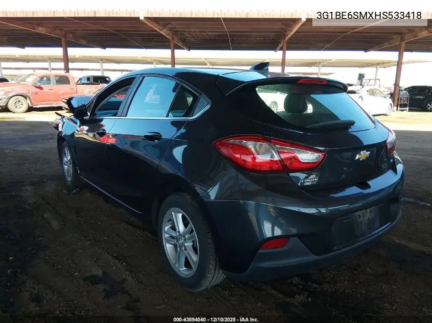 3G1BE6SMXHS533418 2017 Chevrolet Cruze Lt Auto