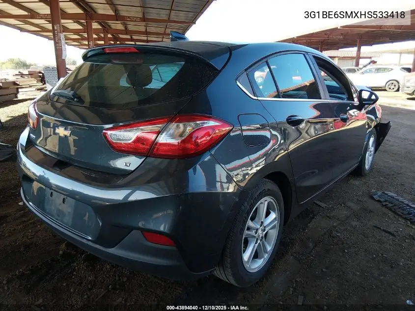 3G1BE6SMXHS533418 2017 Chevrolet Cruze Lt Auto