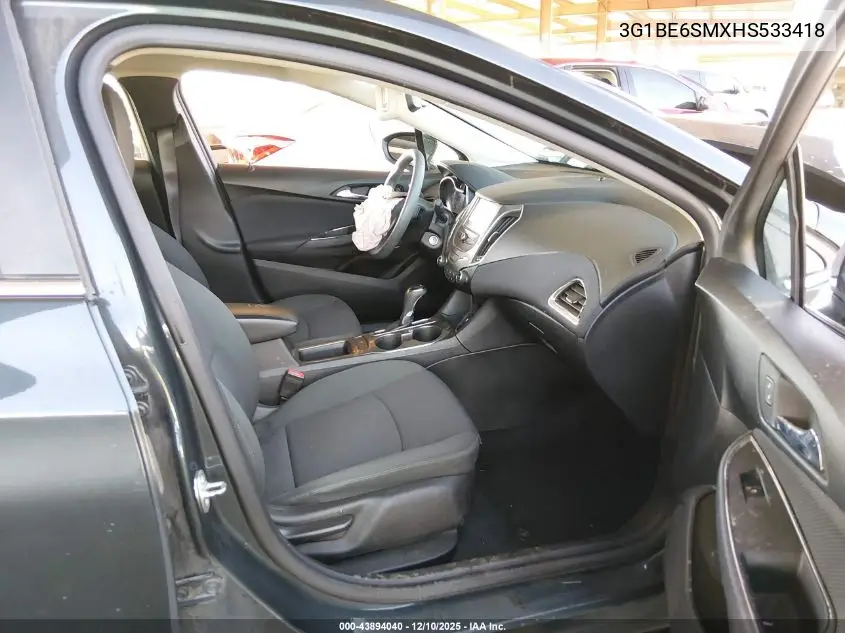 3G1BE6SMXHS533418 2017 Chevrolet Cruze Lt Auto