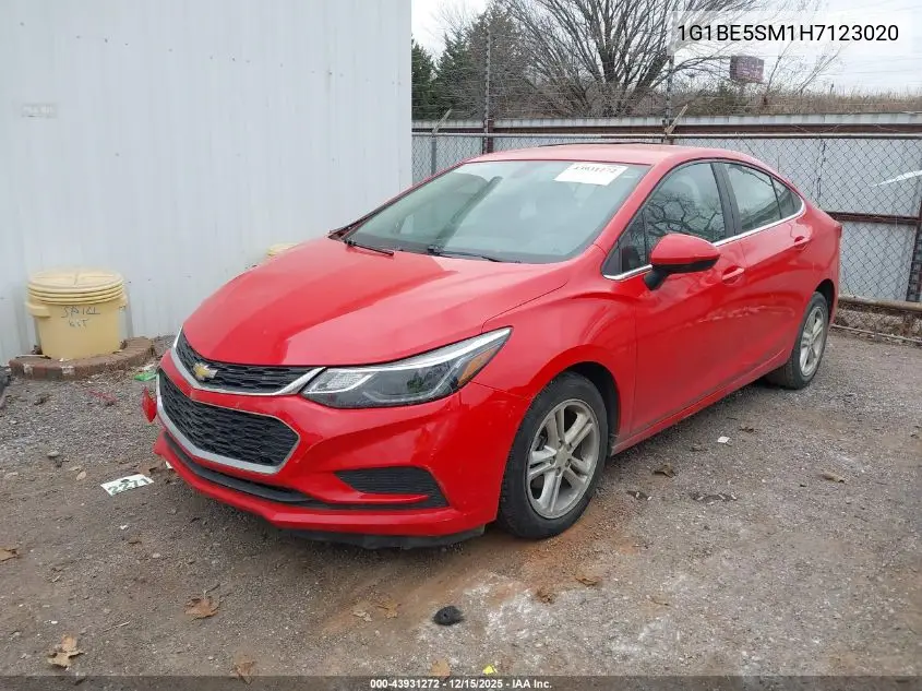 1G1BE5SM1H7123020 2017 Chevrolet Cruze Lt Auto