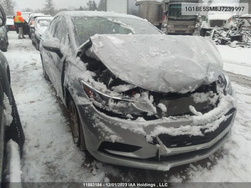 2018 Chevrolet Cruze Lt VIN: 1G1BE5SM8J7239997 Lot: 11883184