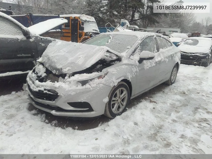 2018 Chevrolet Cruze Lt VIN: 1G1BE5SM8J7239997 Lot: 11883184