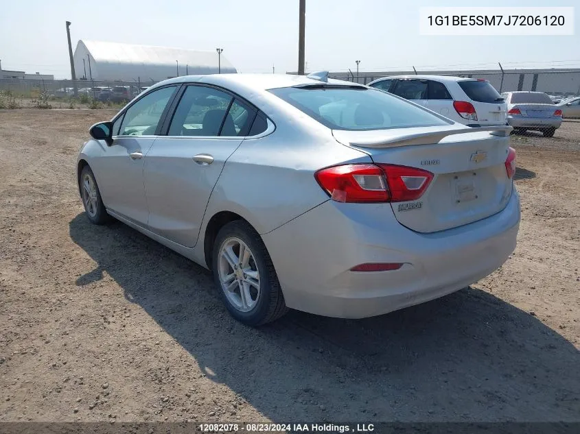 2018 Chevrolet Cruze VIN: 1G1BE5SM7J7206120 Lot: 12082078