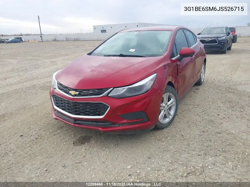 3G1BE6SM6JS526715 2018 Chevrolet Cruze Lt
