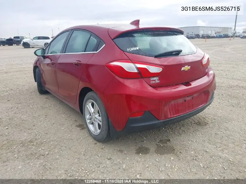 3G1BE6SM6JS526715 2018 Chevrolet Cruze Lt