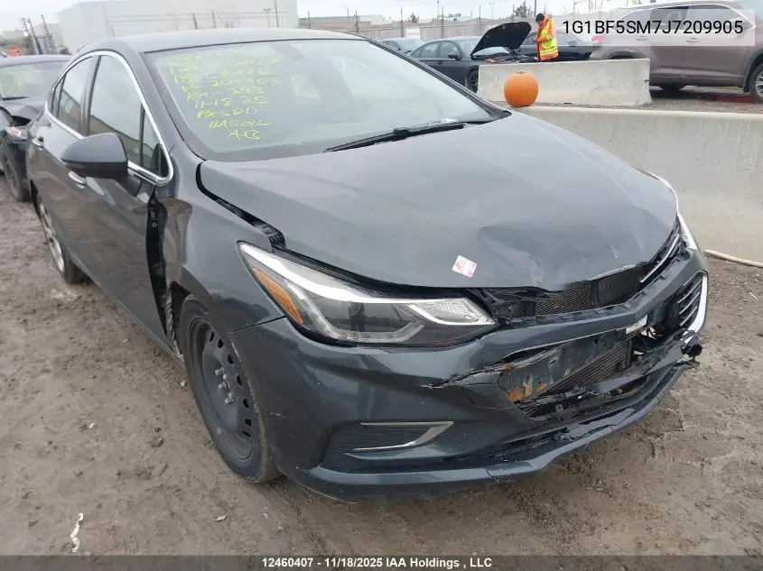 1G1BF5SM7J7209905 2018 Chevrolet Cruze Premier