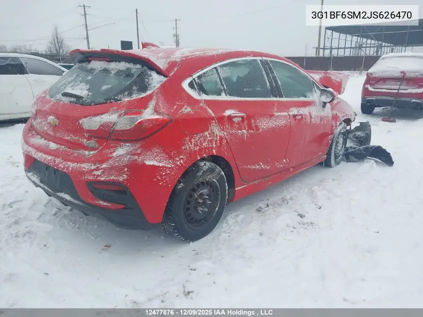 3G1BF6SM2JS626470 2018 Chevrolet Cruze Premier Auto