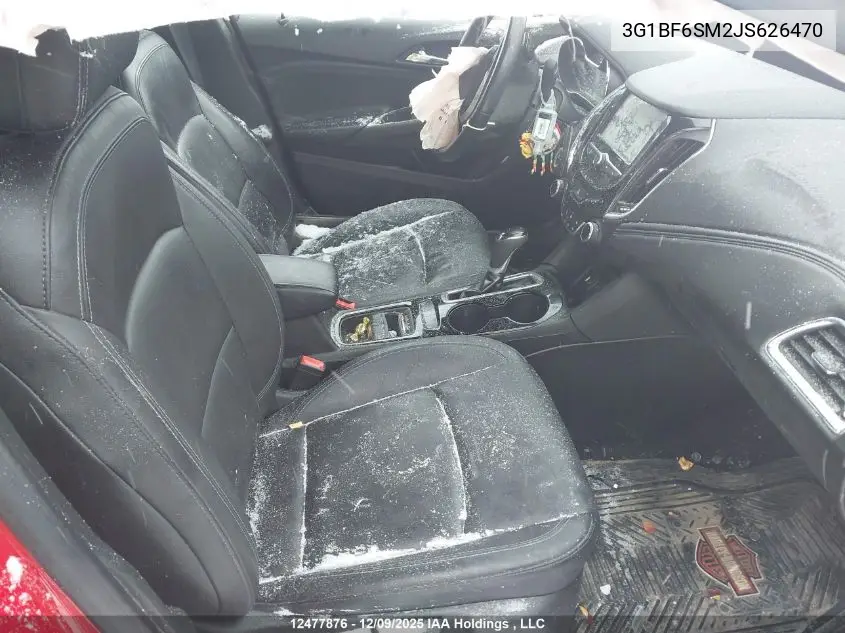 3G1BF6SM2JS626470 2018 Chevrolet Cruze Premier Auto