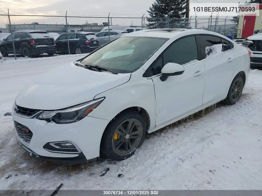 1G1BE5SM0J7170593 2018 Chevrolet Cruze Lt