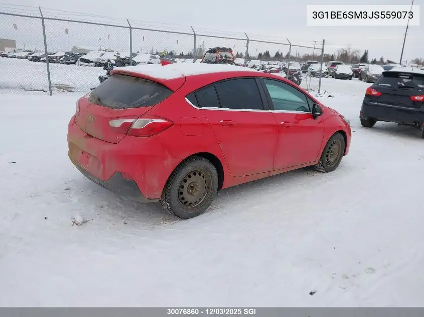 3G1BE6SM3JS559073 2018 Chevrolet Cruze Lt