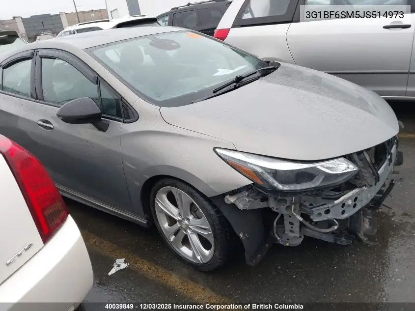 3G1BF6SM5JS514973 2018 Chevrolet Cruze