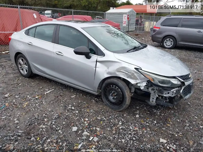 1G1BE5SM5J7138917 2018 Chevrolet Cruze Lt Auto