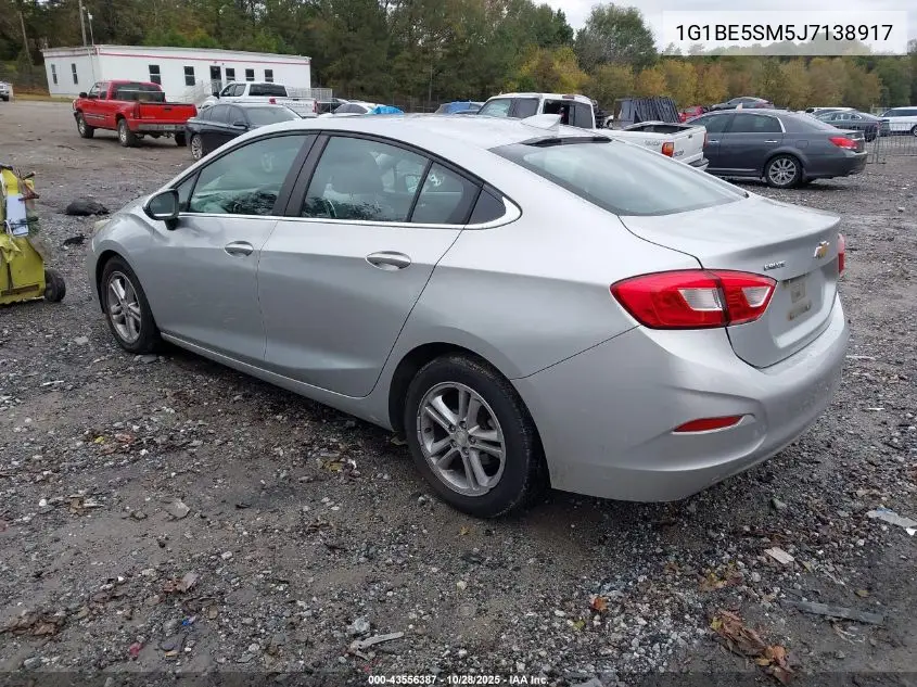 1G1BE5SM5J7138917 2018 Chevrolet Cruze Lt Auto