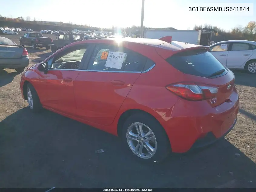 3G1BE6SM0JS641844 2018 Chevrolet Cruze Lt Auto