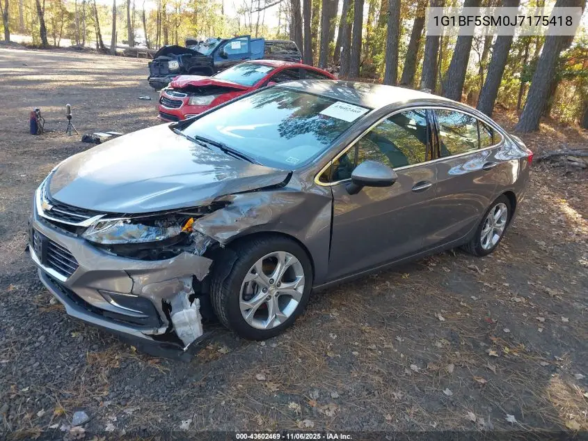 1G1BF5SM0J7175418 2018 Chevrolet Cruze Premier Auto