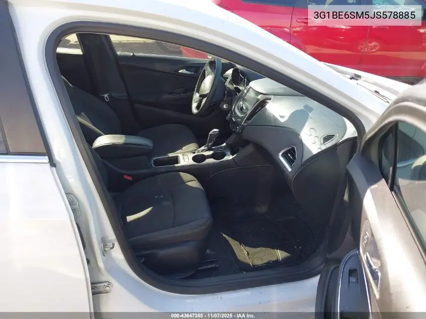 3G1BE6SM5JS578885 2018 Chevrolet Cruze Lt Auto