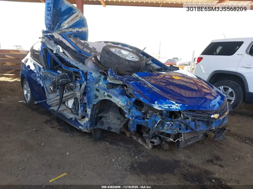 3G1BE6SM3JS568209 2018 Chevrolet Cruze Lt Auto