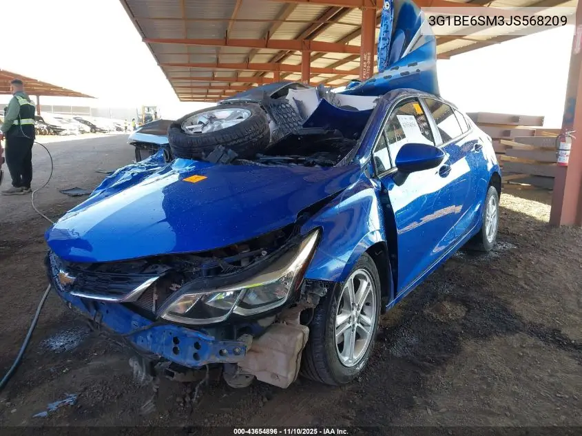 3G1BE6SM3JS568209 2018 Chevrolet Cruze Lt Auto