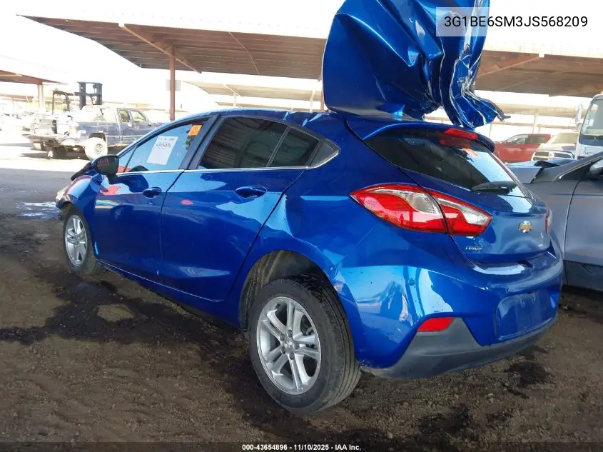 3G1BE6SM3JS568209 2018 Chevrolet Cruze Lt Auto