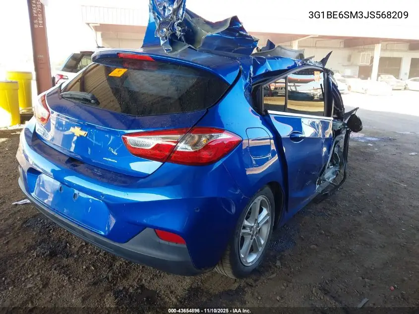 3G1BE6SM3JS568209 2018 Chevrolet Cruze Lt Auto