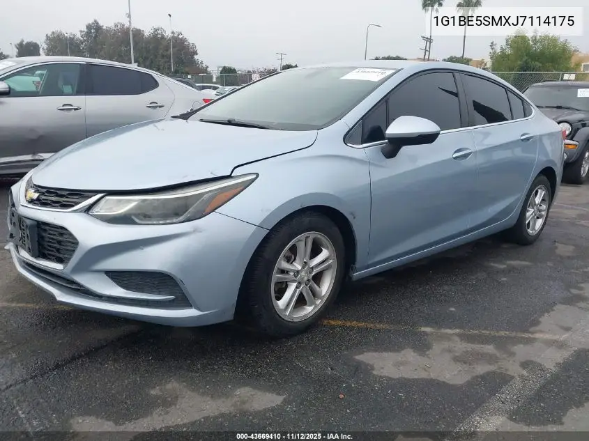1G1BE5SMXJ7114175 2018 Chevrolet Cruze Lt Auto