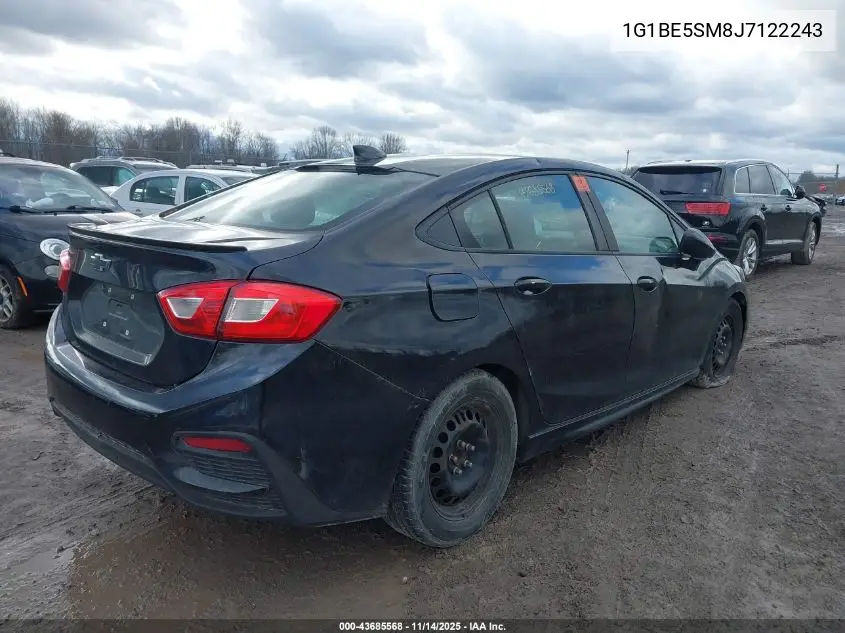 1G1BE5SM8J7122243 2018 Chevrolet Cruze Lt Auto