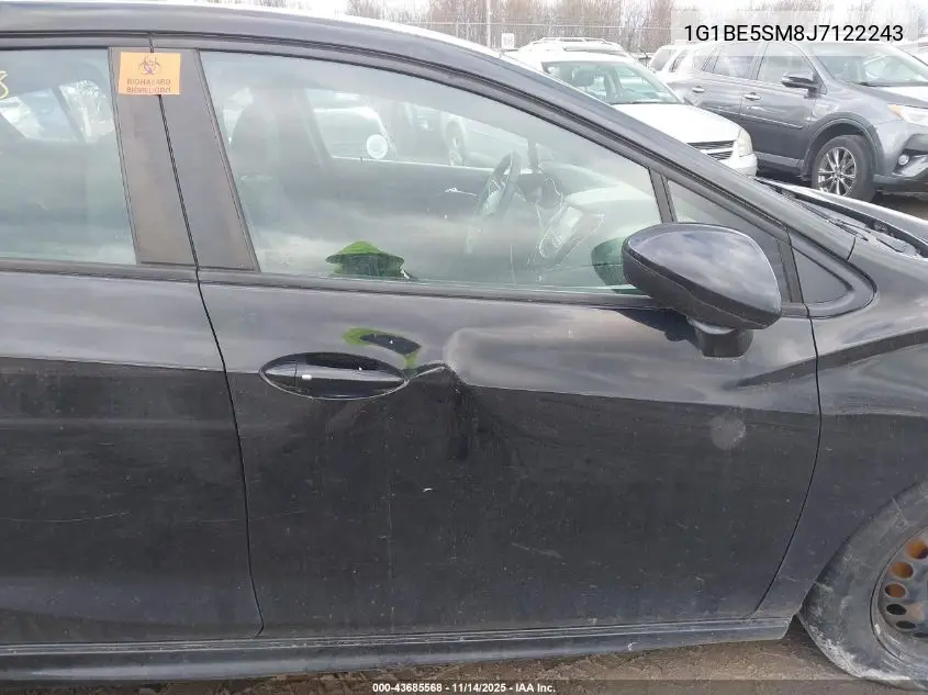 1G1BE5SM8J7122243 2018 Chevrolet Cruze Lt Auto