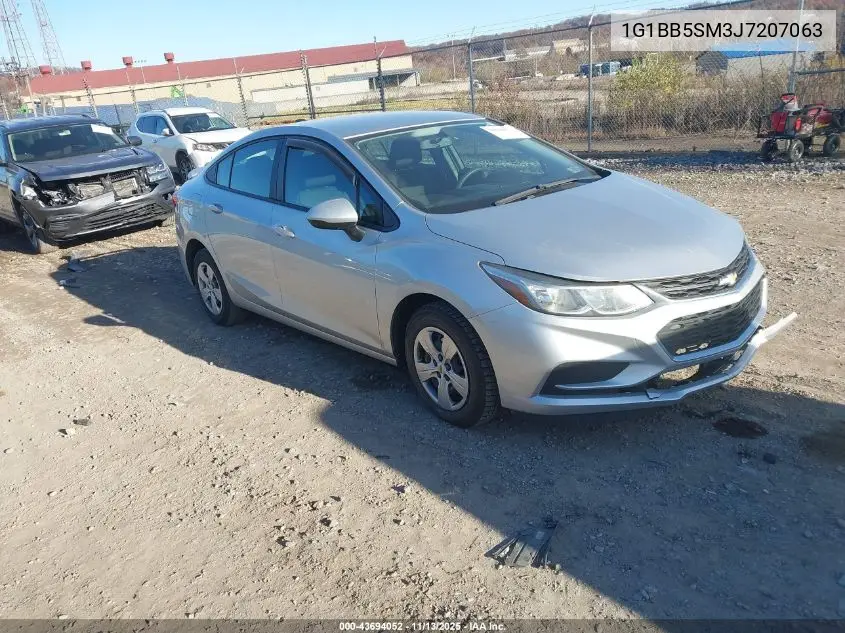 1G1BB5SM3J7207063 2018 Chevrolet Cruze Ls Manual