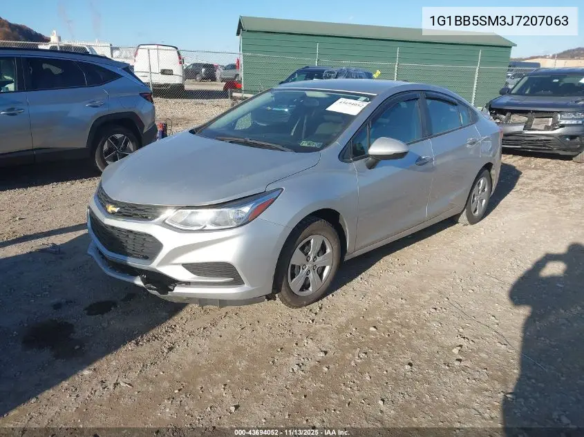 1G1BB5SM3J7207063 2018 Chevrolet Cruze Ls Manual