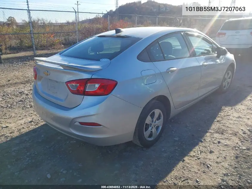 1G1BB5SM3J7207063 2018 Chevrolet Cruze Ls Manual