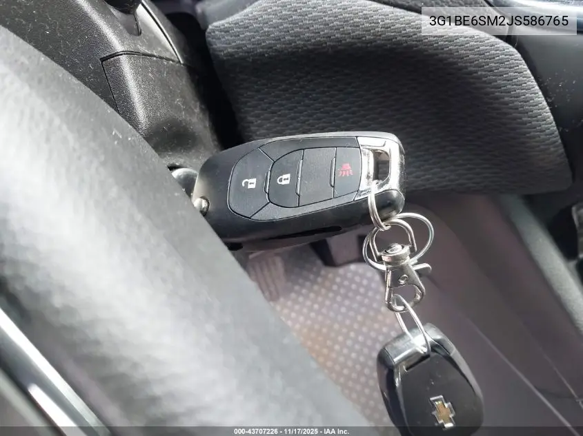 3G1BE6SM2JS586765 2018 Chevrolet Cruze Lt Auto