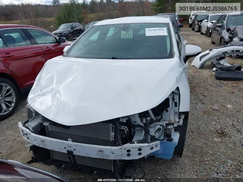 3G1BE6SM2JS586765 2018 Chevrolet Cruze Lt Auto
