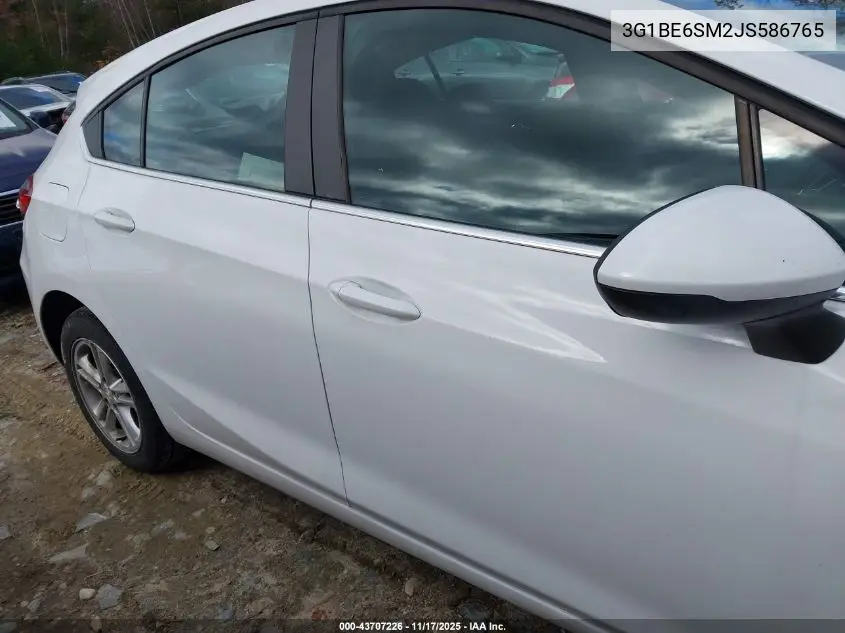 3G1BE6SM2JS586765 2018 Chevrolet Cruze Lt Auto