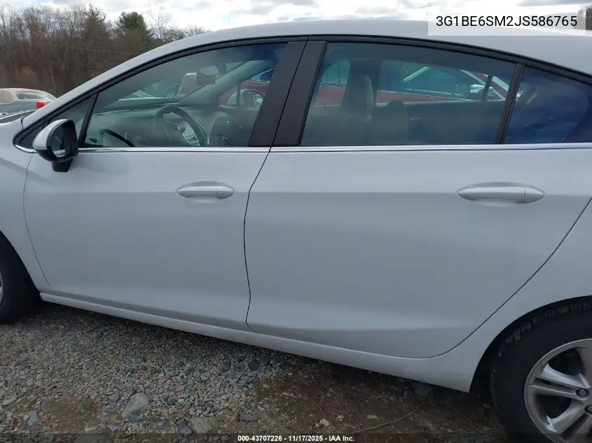3G1BE6SM2JS586765 2018 Chevrolet Cruze Lt Auto