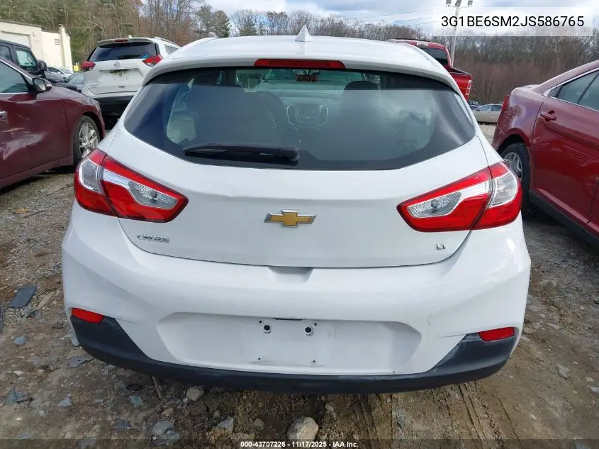 3G1BE6SM2JS586765 2018 Chevrolet Cruze Lt Auto