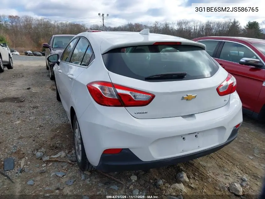 3G1BE6SM2JS586765 2018 Chevrolet Cruze Lt Auto
