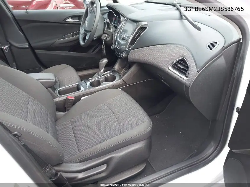 3G1BE6SM2JS586765 2018 Chevrolet Cruze Lt Auto